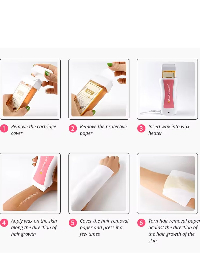Depilatory Heater For Wax08 +Wax roll+Hair removal strips - pzsku/Z7522335EAF2D75E3C545Z/45/_/1721027780/62729d4e-2cb8-4f52-8907-7c3f34e820c4