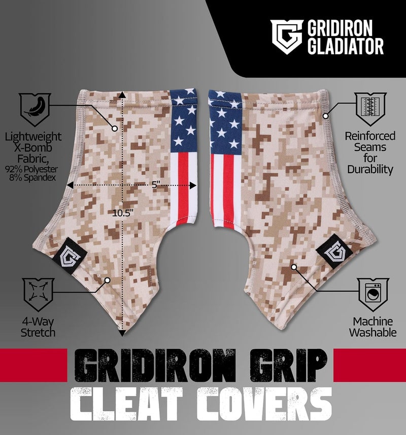 Gridiron Gladiator Cleat Covers - Football Spats - Football Cleat Cover - Cleat Spats for Soccer, Baseball & Softball - Image 3