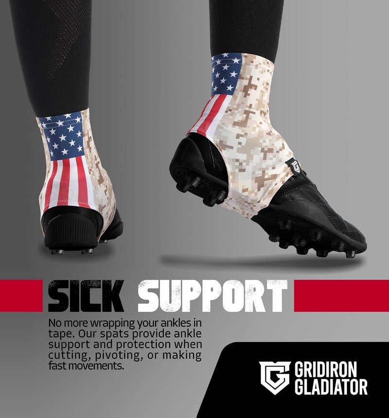 Gridiron Gladiator Cleat Covers - Football Spats - Football Cleat Cover - Cleat Spats for Soccer, Baseball & Softball - Image 5