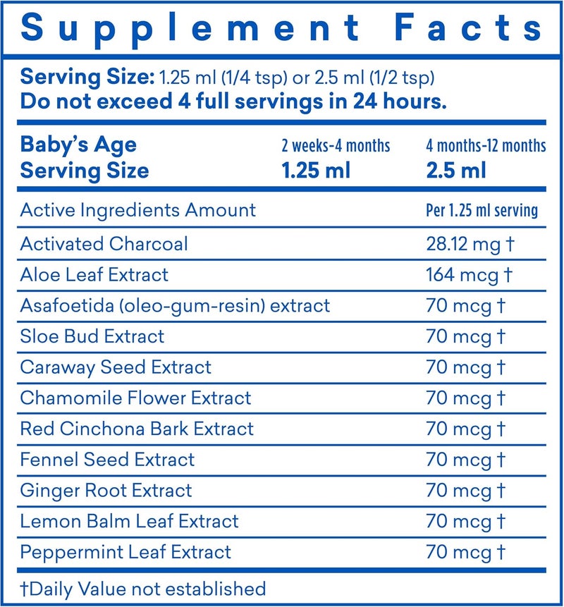 Colic Calm Plus  Alternative Gripe Water with Extra Support Infant Gas Drops for Newborns Colic  Upset Stomach Relief Safe  Gentle Baby Essentials for Digestive Health 2 fl oz Pack of 1 - Image 2