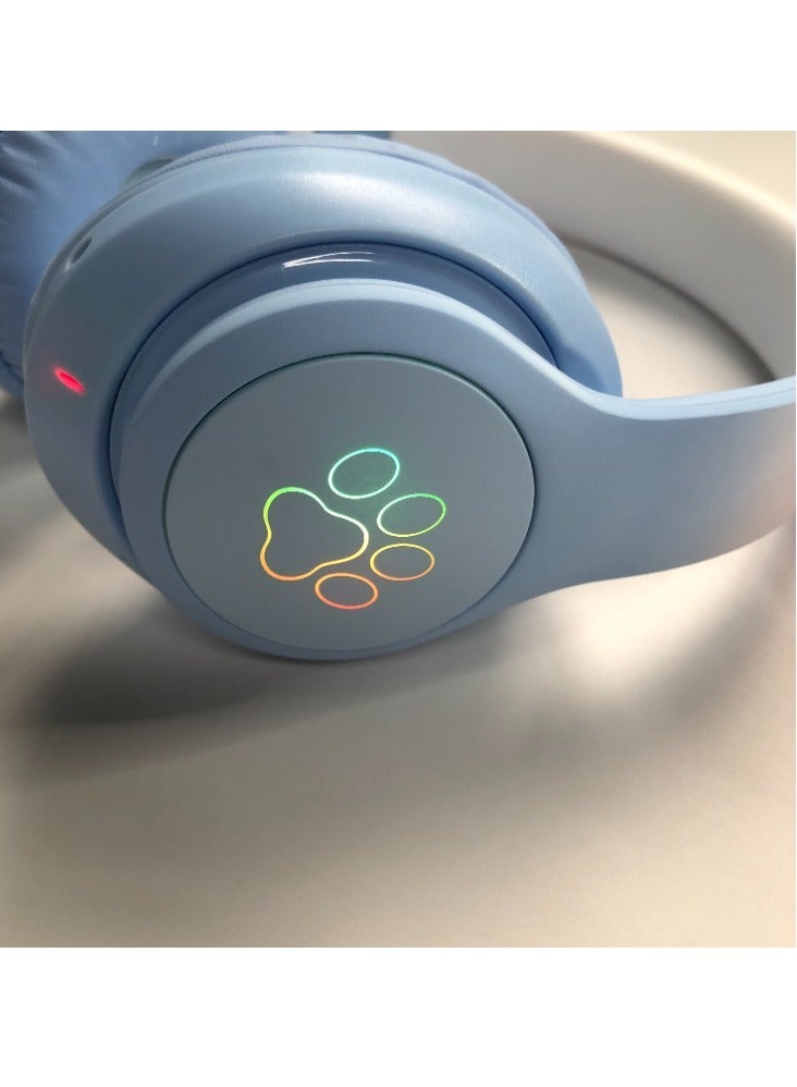 Wireless Cat Ear Design Bluetooth Stereo Headphone - Image 1