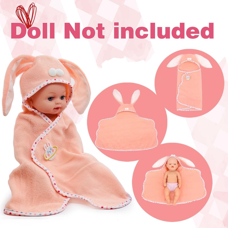 Linkyloop Baby Doll Accessories Magic Bottle Set - 13 Pieces Doll Feeding Pretend Playset with Disappearing Milk & Juice Bottles, Pacifiers Bowl and Bath Towel Doll Bottle Toys set Gift for Kids Girls Ages 3+ - Image 3