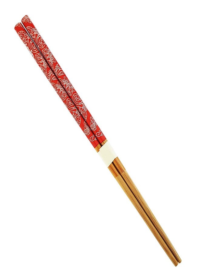BOXO Natural Round Bamboo Reusable Chopsticks, Set of 6, 15 Grams, Pack of 1 - Image 2