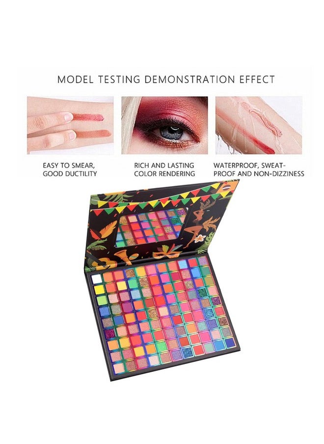BONNIE CHOICE 99 Colors Eyeshadow Palette, Rainbow Colors Makeup Eyeshadow Palette, Professional High Pigmented Matte Glitter Makeup Pallet, Waterproof Long Lasting Colorful Eye Shadow Powder  - Image 5