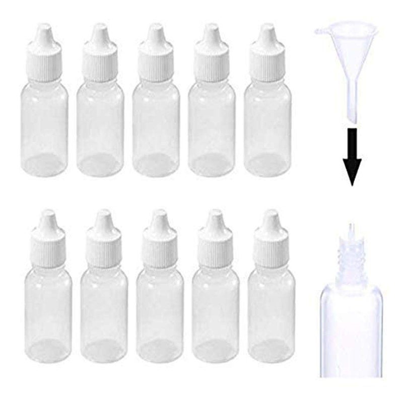 DIY Crafts 10 ML 50 Pack 10ml Empty Plastic Dropper BottleEye Dropping Bottles Squeezable Eye Liquid Dropper 1 Mi10 ML 50 Pack - Image 1