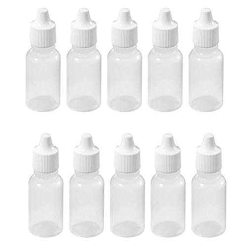 DIY Crafts 10 ML 50 Pack 10ml Empty Plastic Dropper BottleEye Dropping Bottles Squeezable Eye Liquid Dropper 1 Mi10 ML 50 Pack - Image 5