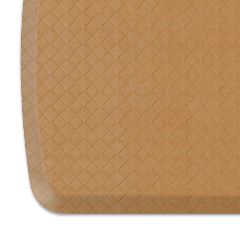 GelPro GelPro Elite Premier Gel  Foam AntiFatigue Kitchen Floor Comfort Mat 20 x 72 Basketweave Khaki 