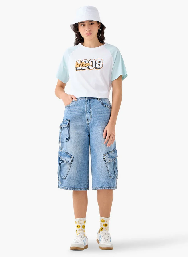 Lee Cooper Lee Cooper Relaxed Fit Denim Shorts with Pockets