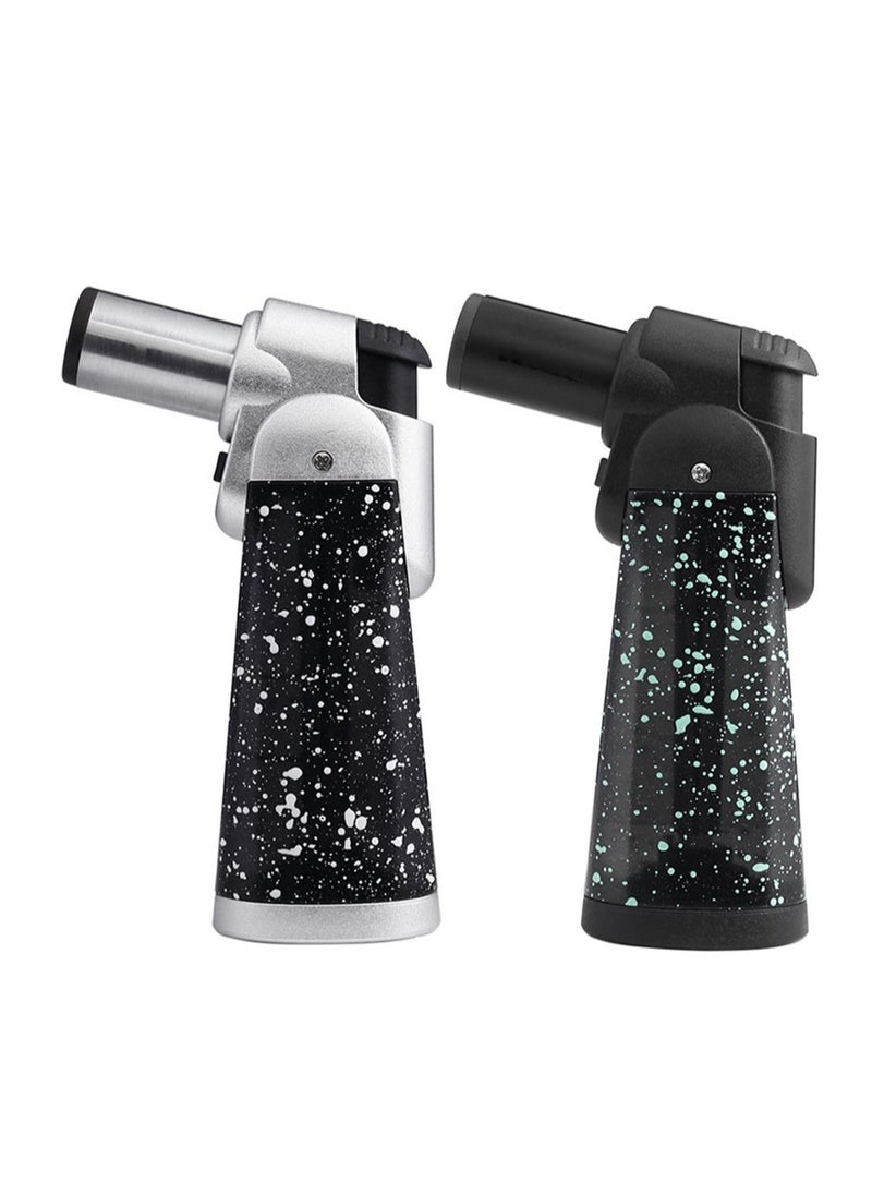 Generic 2Pcs Windproof Lighter, Jet Single Flame Torch Refilled Butane Gas Lighter for Kitchen Cooking BBQ Topsense (without butane gas)  - Image 1