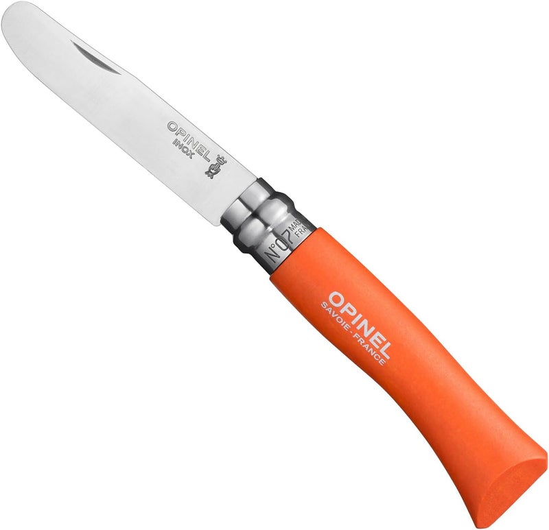 Opinel My First No.7 Stainless Steel Children’s Folding Pocket Knife with Safety Rounded Tip - Image 1