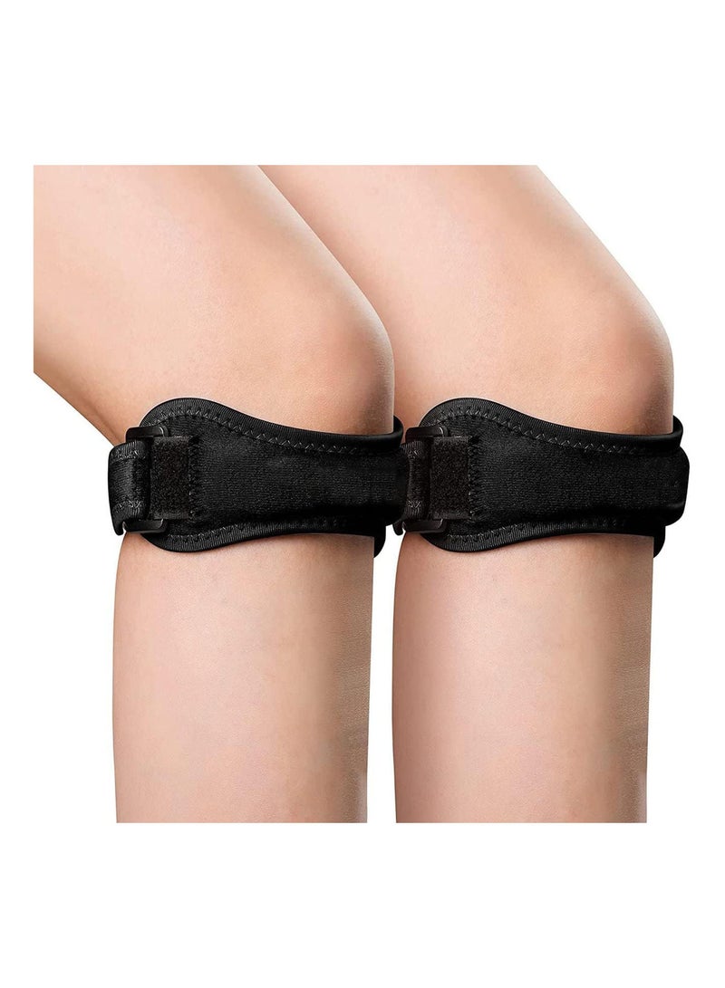 GGOOT 2pcs Patella Knee Strap Adjustable Knee Brace Patellar Tendon Support Band For Running Hiking Volleyball Jumpers Knee - Image 3