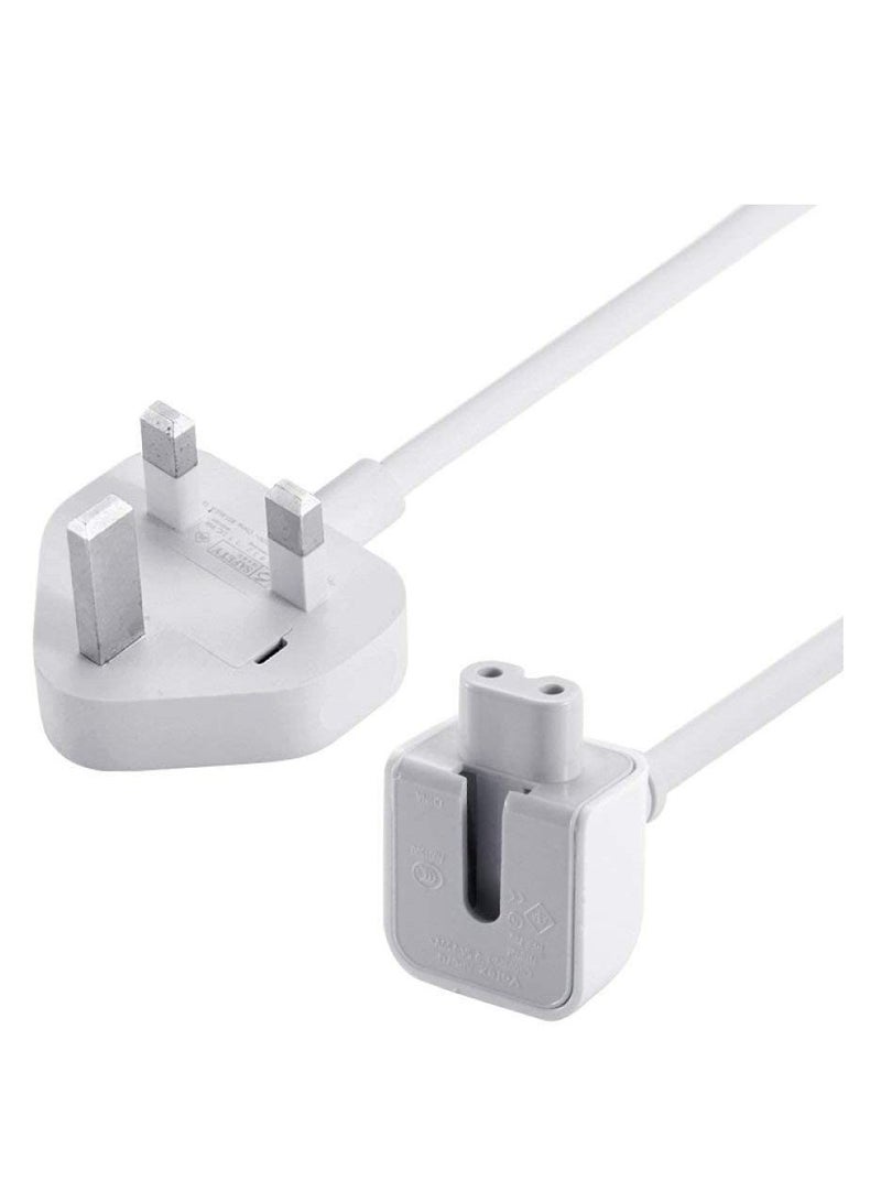 For Macbook Pro Air Ac Wall Charging Power Extension Cable Cord Color White  - Image 2
