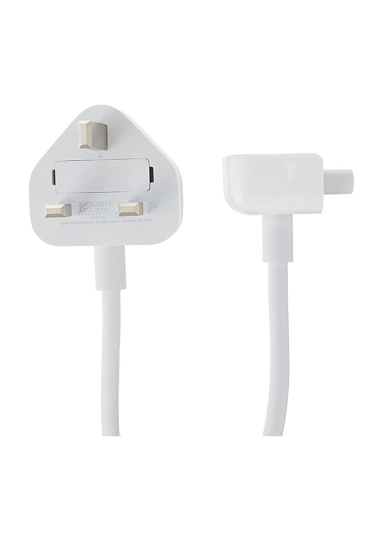 For Macbook Pro Air Ac Wall Charging Power Extension Cable Cord Color White  - Image 1