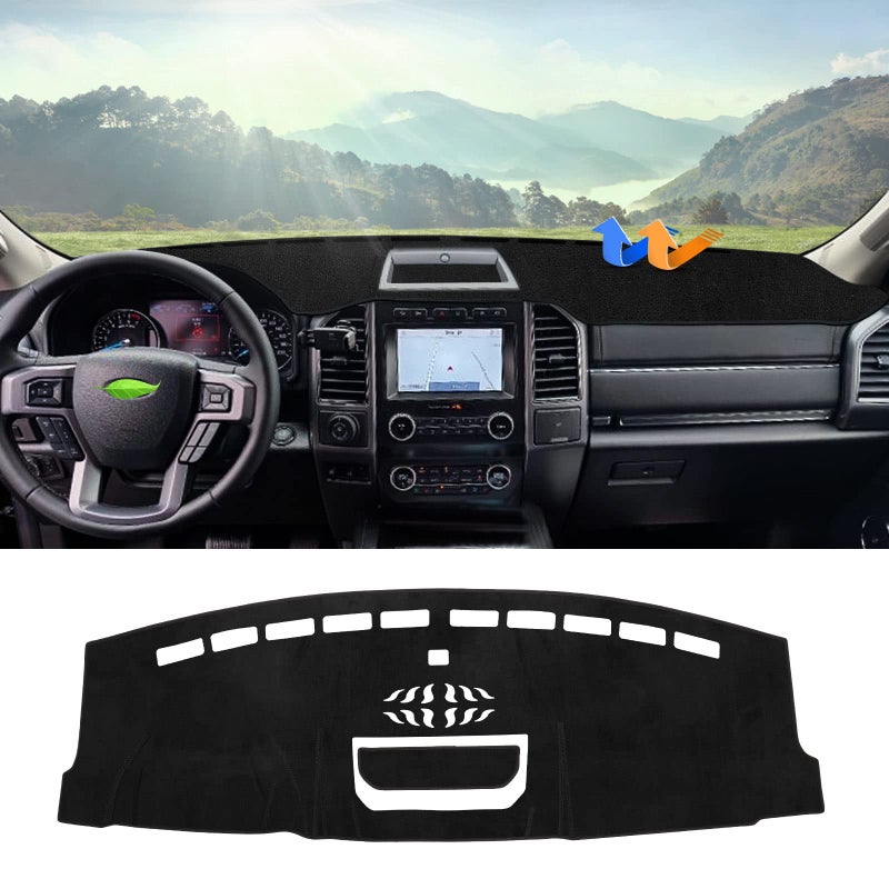 Autorder Dashboard Cover Mat for 20212026 Ford F150 F150 Accessories Dash Cover Flannel Dash Mat Sunshade Glare UV Rays Protector Only fit for 8inch Touchscreen
