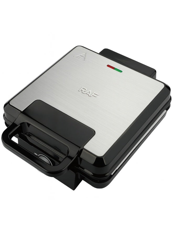آر إيه أف صانعة الوافل RAF R.2208 – ١٥٠٠ واط | مكواة وافل غير لاصقة تتسع لأربع شرائح | تحميص من الجهتين | تحكم تلقائي في درجة الحرارة | سهلة التنظيف | مقبض بارد الملمس - Image 4
