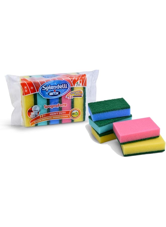 ARIX SPONGE SCOURER COLOR 5PCS 1275 - Image 1
