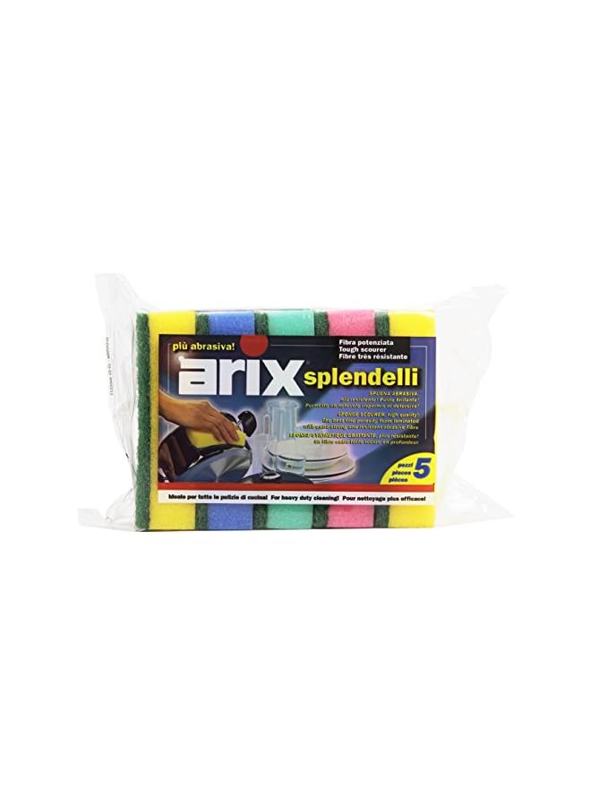ARIX SPONGE SCOURER COLOR 5PCS 1275 - Image 2