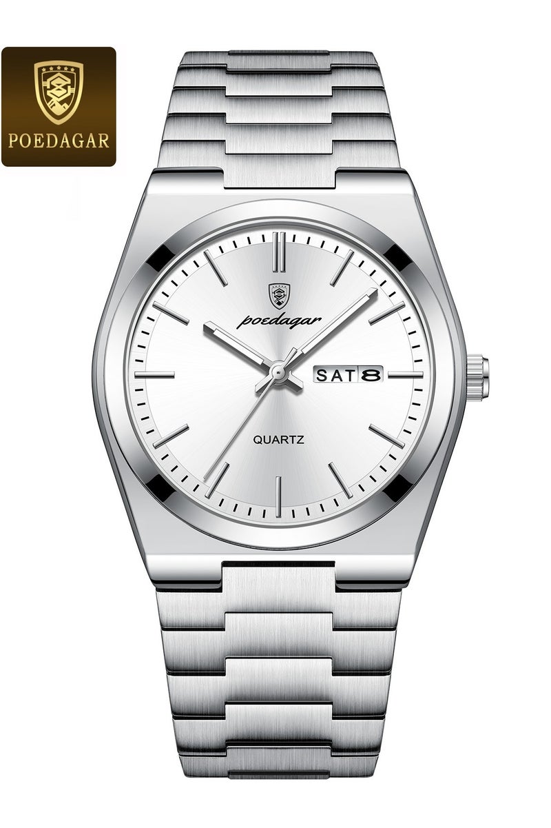 POEDAGAR Man Watch , Watches for Men ,Waterproof Luminous Men's Watch Quartz-40.5mm - Image 1