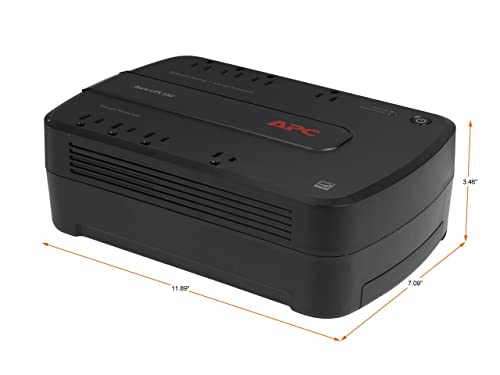 APC UPS Battery Backup for Computer, BE550G Surge Protector with Battery Backup, Dataline Protection - Image 3