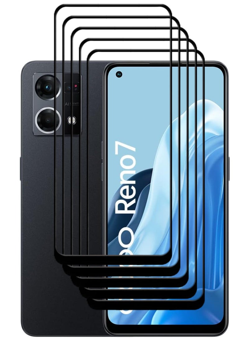 ACLIX 5 Pieces Antistatic ESD Dustproof Premium Quality High Definition Tempered Glass Screen Protector Designed For Oppo Reno7 - Image 1