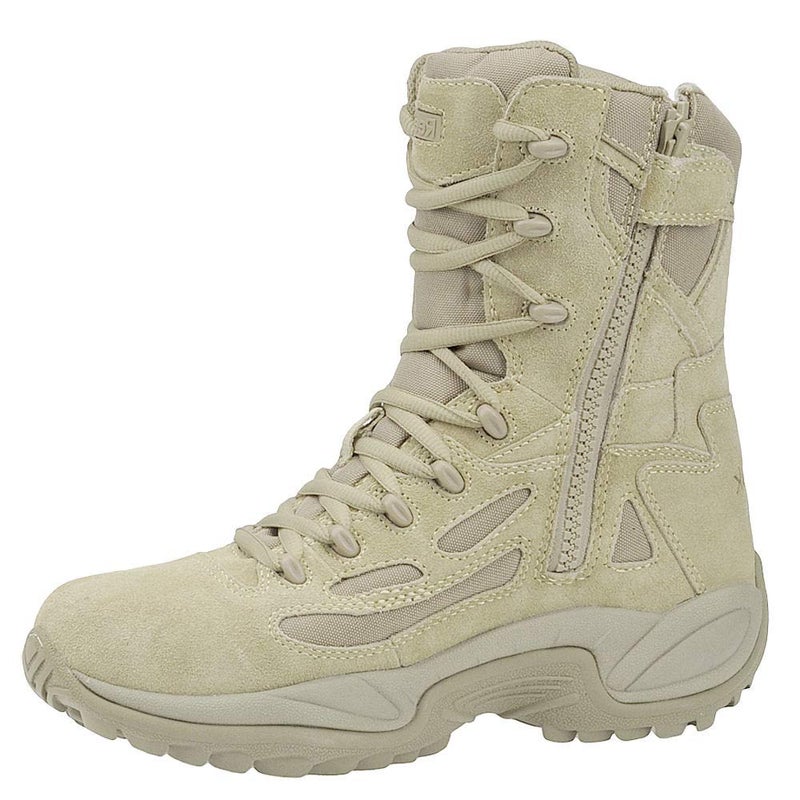 Reebok mens Rapid Response Rb Safety Toe 8" Stealth With Side Zipper Military & Tactical Boot, Desert Tan, 7 Medium US - Image 3