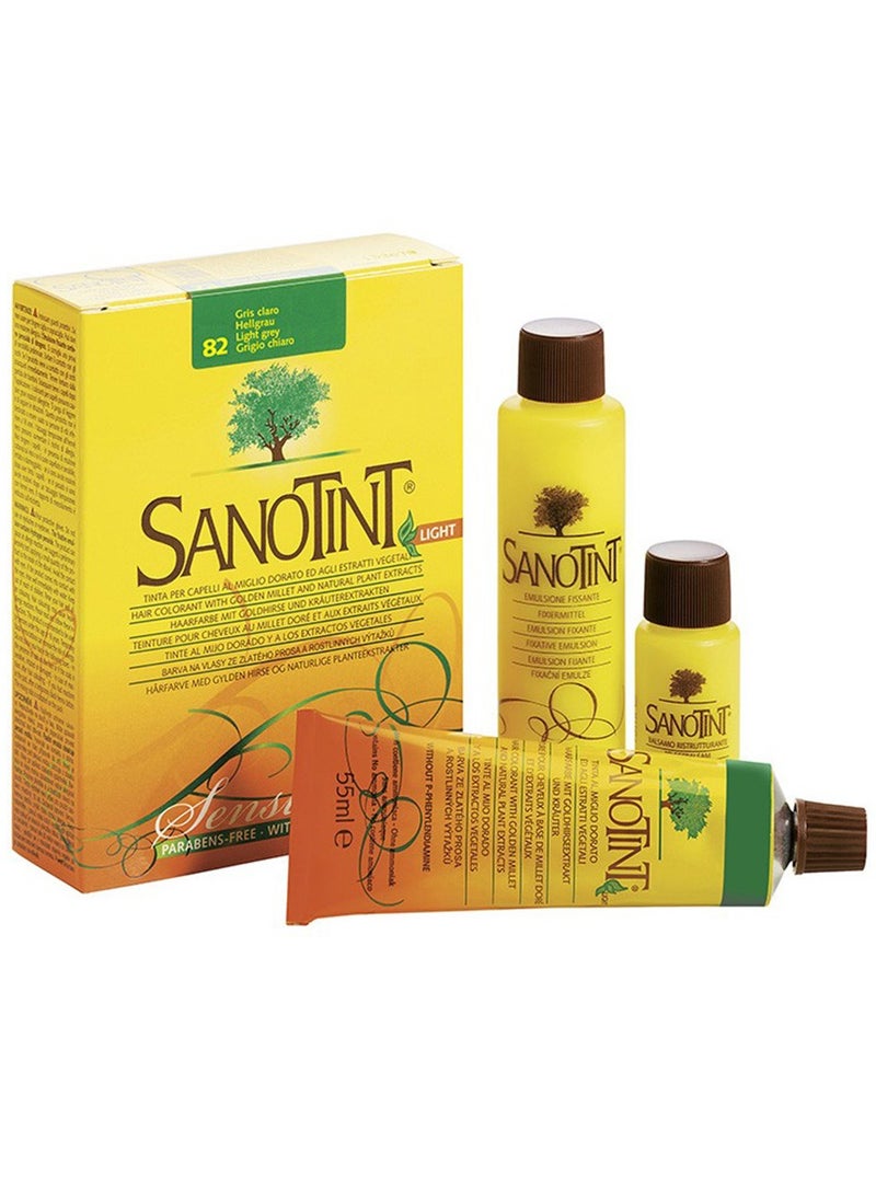 Sanotint Sensitive Hair Color Light Grey 82 - Natural Permanent Hair Dye, 125 ml  - Image 1
