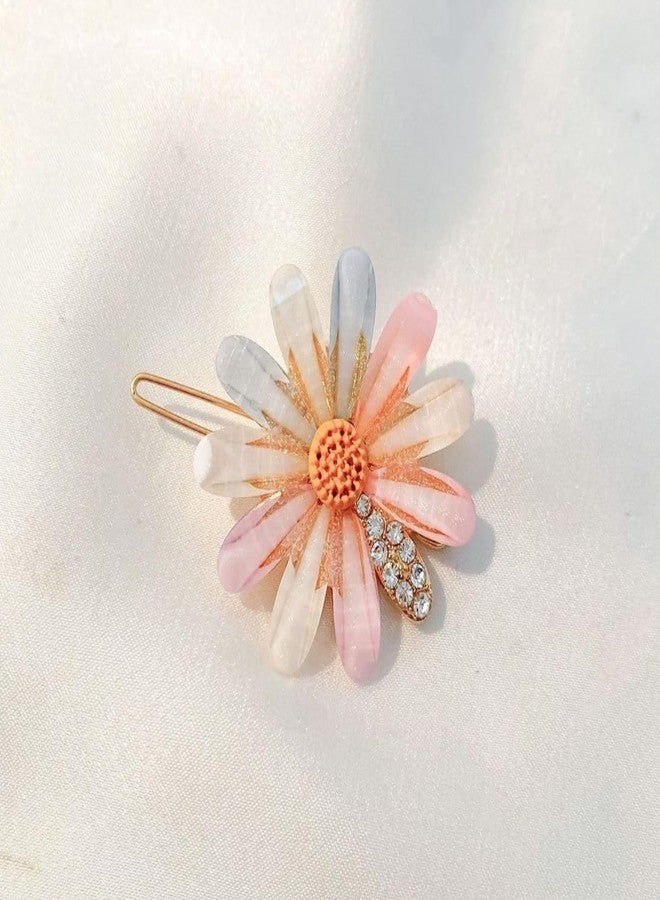 Radhya Accessories latest Korean fashion Style Flower Lock Hair Clip Pin Hair Accessories set For Women And Girls (4 Pcs) Rakshabandhan Gift for Sister - Image 5