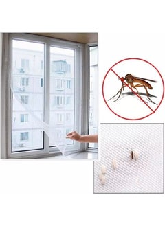 OMAK 6-Piece Fly Screen Washable Window Fly Screen with Velcro and Adhesive 130 cm x 150 cm  - Image 3