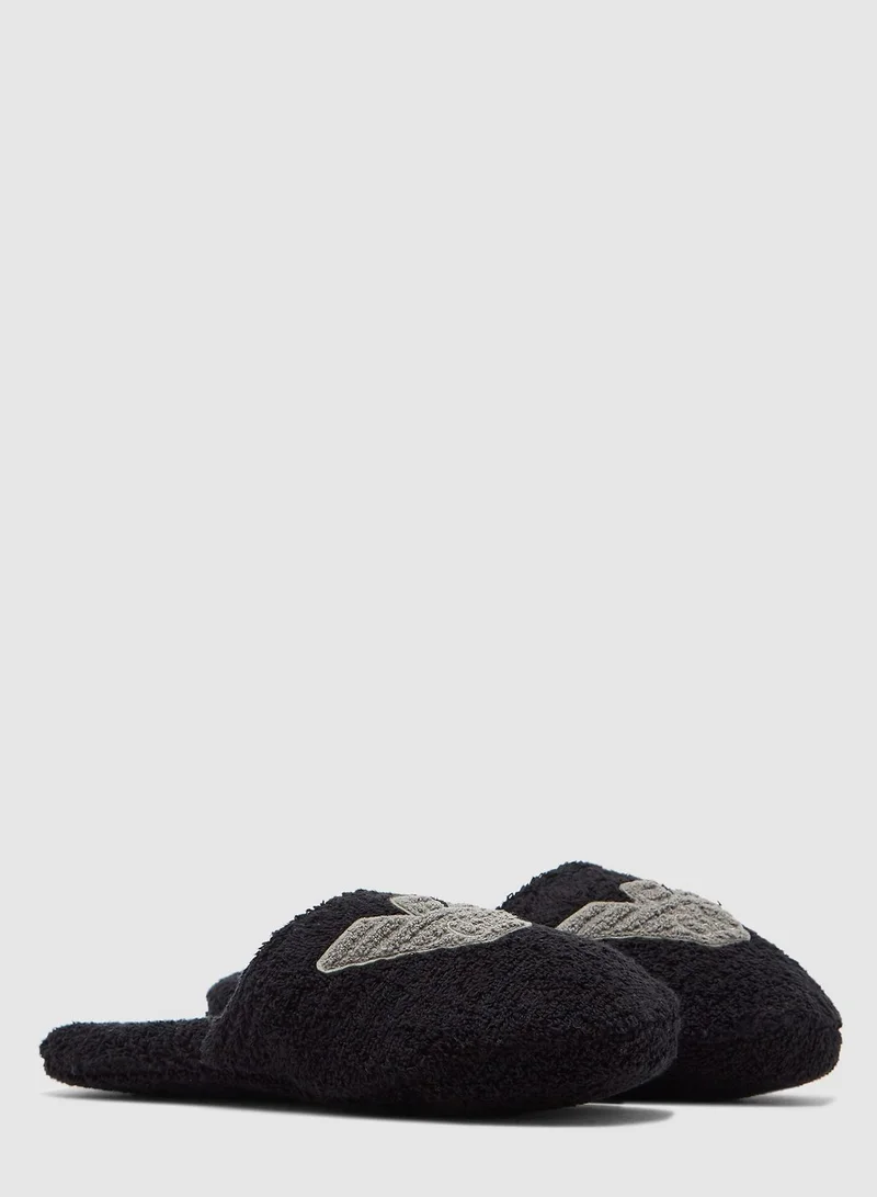 EMPORIO ARMANI Logo Bedroom Slippers