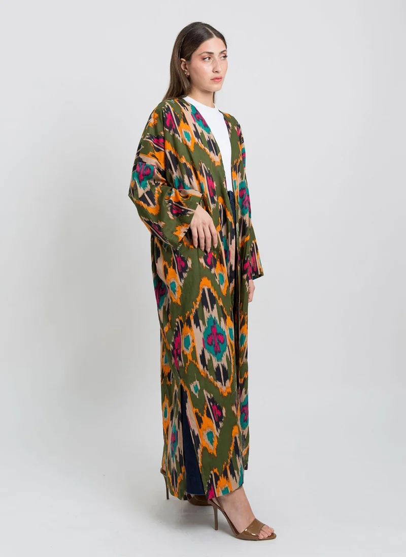 Kaafmeem Green Boho Soul Bohemian Abaya