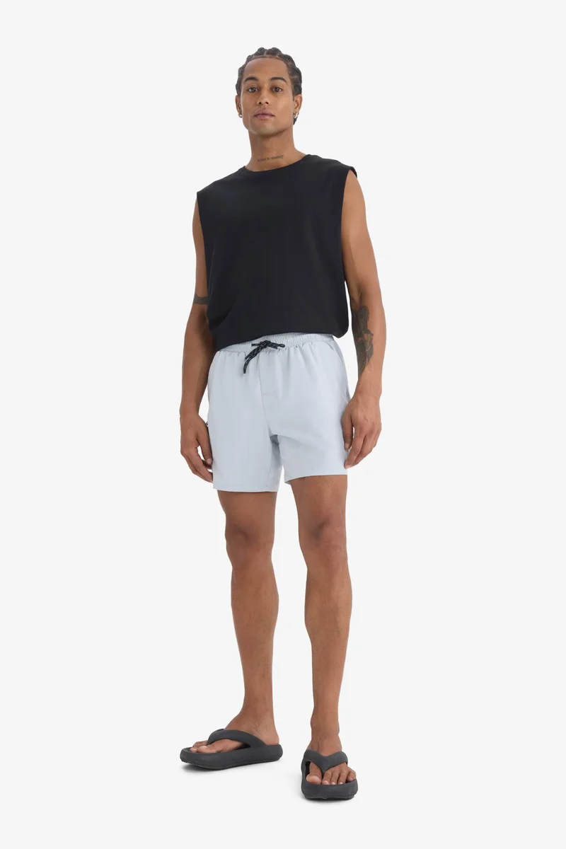 DeFacto DeFactoFit Printed Flexible Textured Sports Swim Shorts