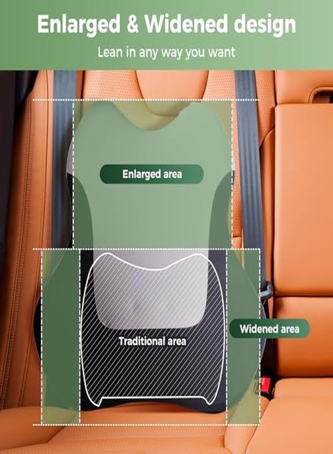 Niceeday Lumbar Support Pillow for Office Chair Car, Gaming Chair Lower Back Pain Relief Memory Foam Cushion with 3D Soft Cover Enhance Your Driving Comfort Ergonomic Orthopedic Car Back Rest - Image 5