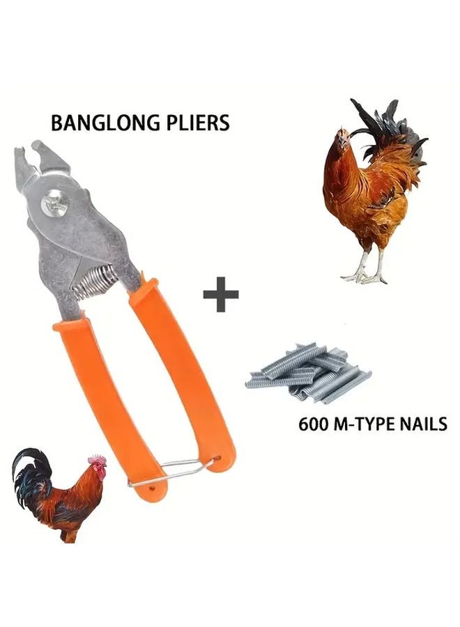 Orange Manual Crimper Tool For Poultry Livestock Wire Binding And Animal Restraint - Image 2