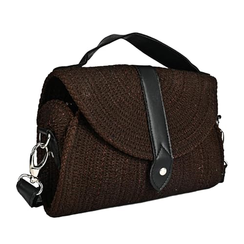 ENSAC Women’s Premium Juterope Full Sling Clutch Shoulder Bag | Elegant Ladies Handbag & Purse | Stylish Everyday & Party Use | Luxury Gift for Women & Girls - Image 1