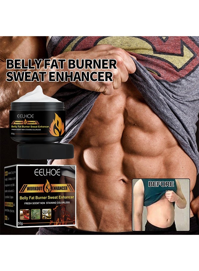 إيلهو محسن العرق لموقد الدهون في البطن ، كريم شد السيلوليت والتخسيس للرجال والنساء ، محسن تجريب التخسيس لفقدان الوزن ، علاج السيلوليت للفخذين والساقين والبطن والذراعين والأرداف - Image 1