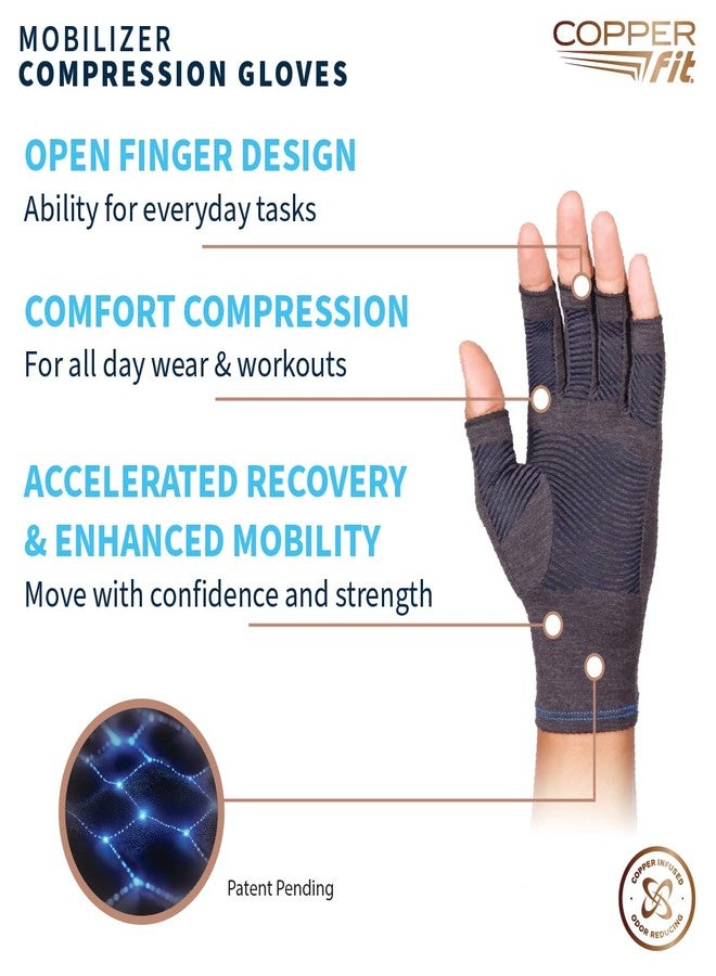 Copper Fit Mobilizer Compression Gloves (Large/X-Large) - Image 4