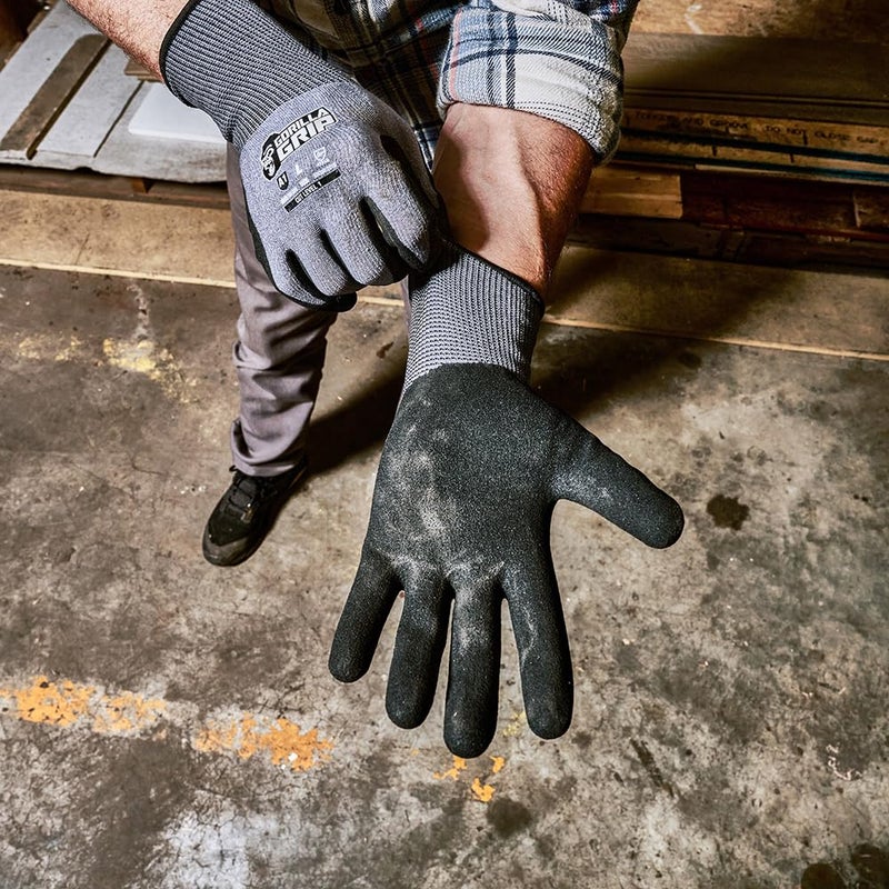 Gorilla Grip A1 Precision Grip Cut Resistant Work Gloves - Small, Grey - Image 5