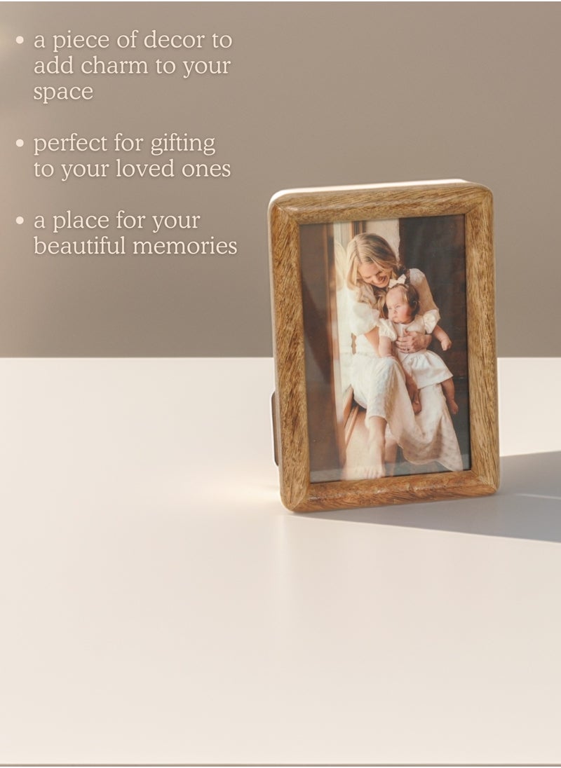 Mars & More - Handcrafted Wooden Photo Frame12x17 cm by Artesania - Image 1