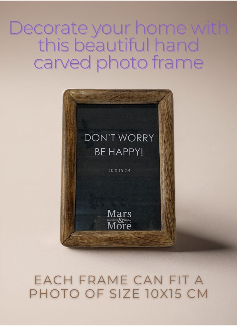 Mars & More - Handcrafted Wooden Photo Frame12x17 cm by Artesania - Image 1