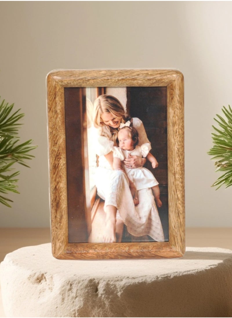 Mars & More - Handcrafted Wooden Photo Frame12x17 cm by Artesania - Image 1