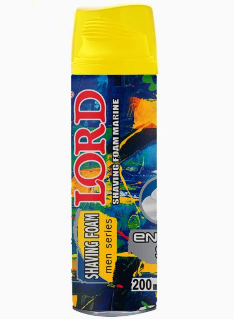 لورد رغوة حلاقة للرجال - أصفر - 200 مل
