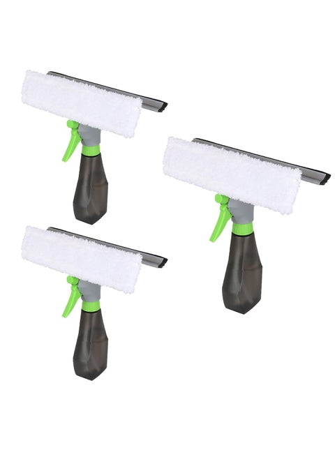 Window Cleaner Squeegee Glass Cleaning Tool 3 In 1 Double Sided Squeegee Cleaning Supplies for Windows Multi Purpose Squeegee 3Pcs