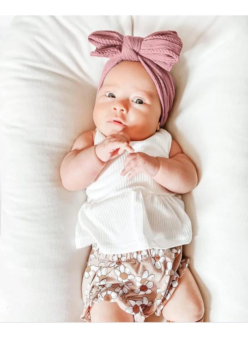 توك شعرللاطفال مع فيونكات كبيرة للبنات الصغيرة، خامه قطن عالى الجوده لا يسبب الحساسيه للاطفال - Image 3