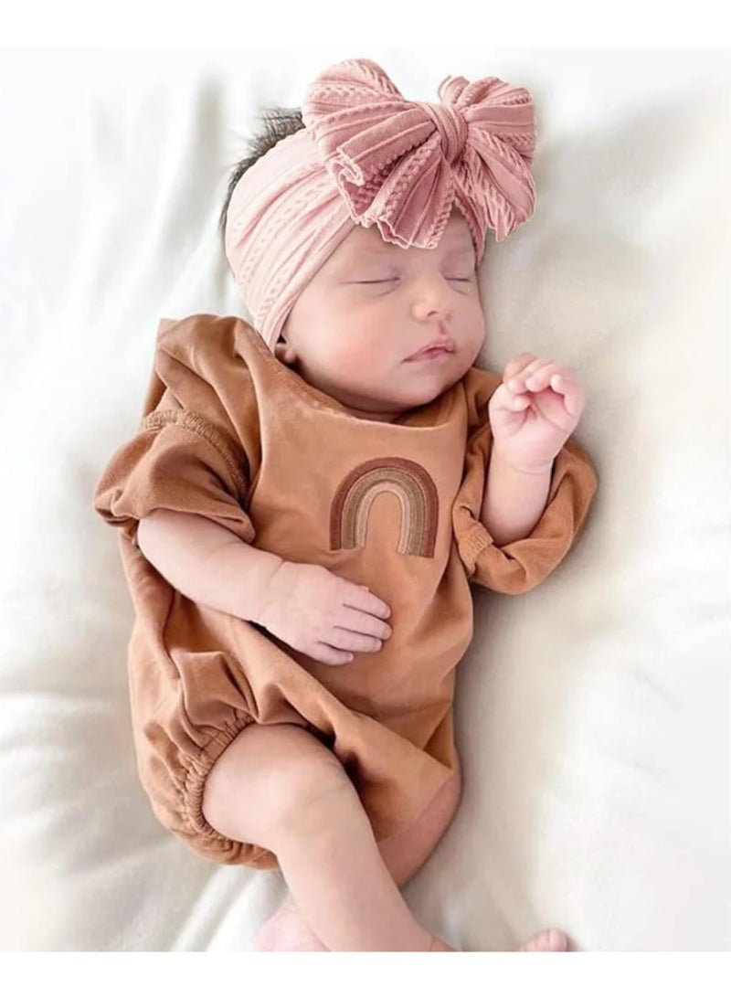 توك شعرللاطفال مع فيونكات كبيرة للبنات الصغيرة، خامه قطن عالى الجوده لا يسبب الحساسيه للاطفال - Image 2