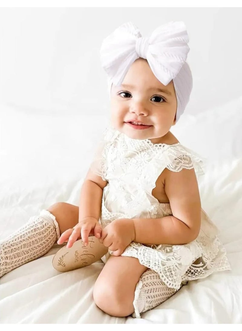 توك شعرللاطفال مع فيونكات كبيرة للبنات الصغيرة، خامه قطن عالى الجوده لا يسبب الحساسيه للاطفال - Image 4