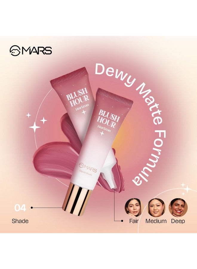 مارس أحمر الخدود السائل | لمسة نهائية ندية غير لامعة | تركيبة غنية بالصبغة | تركيبة خفيفة الوزن وطويلة الأمد | تطبيق سهل (12 مل) (04-Horizon) - Image 2