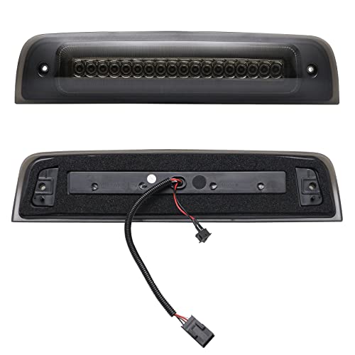 SHINEFIT LED Third 3rd Brake Light Compatible with Ram 1500 2009-2018/ Ram 2500 3500 2010-2018/ Ram 4500 5500 2011-2018, Smoked Lens Rear Center High Mount Stop Brake Light Cargo Lamp - Image 3