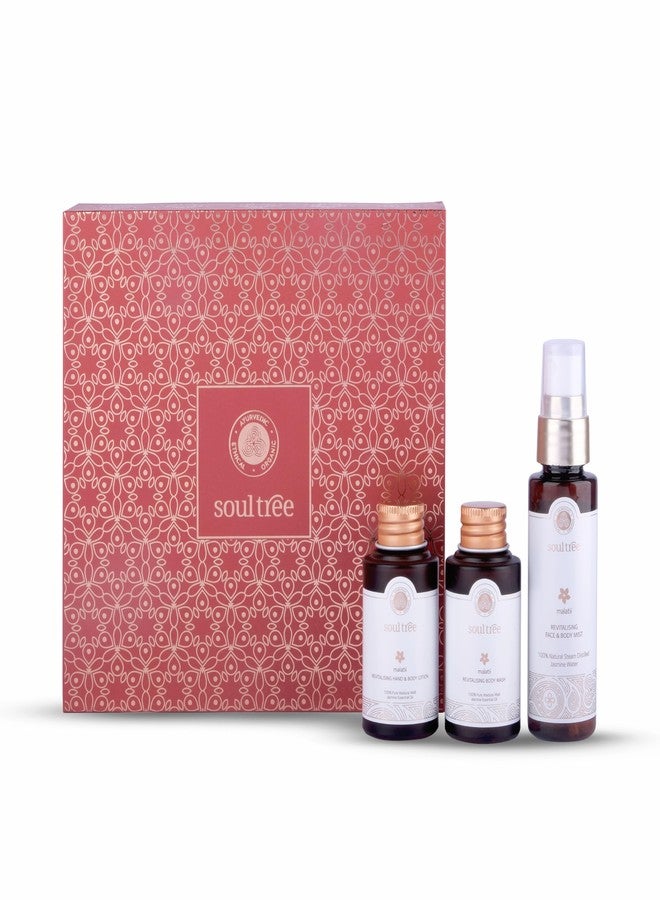 SoulTree Malatii Jasmine Essentials Revitalising Body Care Mini Box - 110ml - Image 1