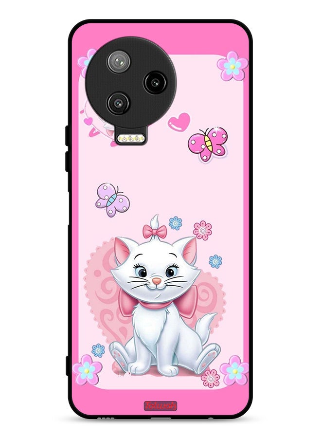 Tolwak Infinix Note 12 Pro 4G Protective Case Cover Cute Lady Cat - Image 1