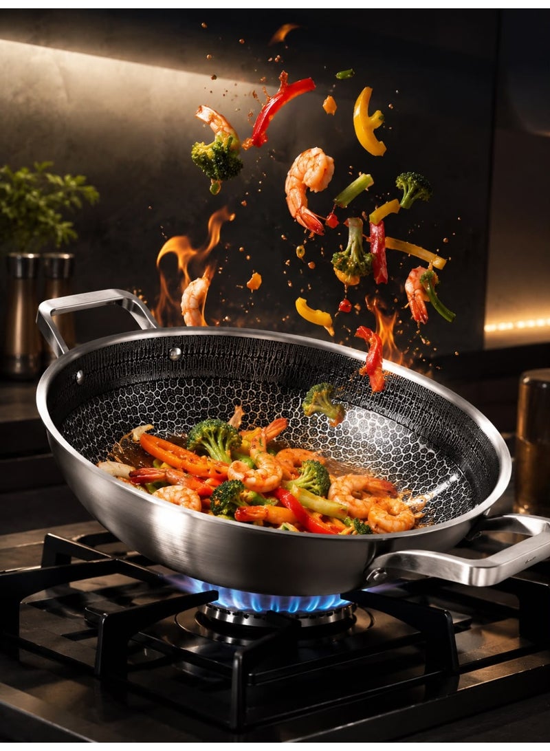 Stainless Steel Non-Stick Frying Pan – Durable Kitchen Skillet for Everyday Cooking – Easy to Clean Fry Pan - Image 1